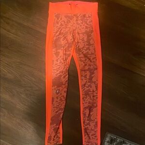 Under Armour Orange Patterned Leggings